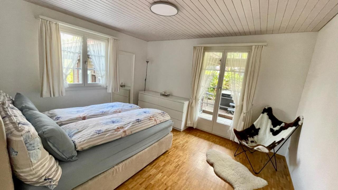 The Swiss Paradise 2 Apartment With Garden, Whirlpool, And Mountain Panorama Wirzweli Eksteriør billede