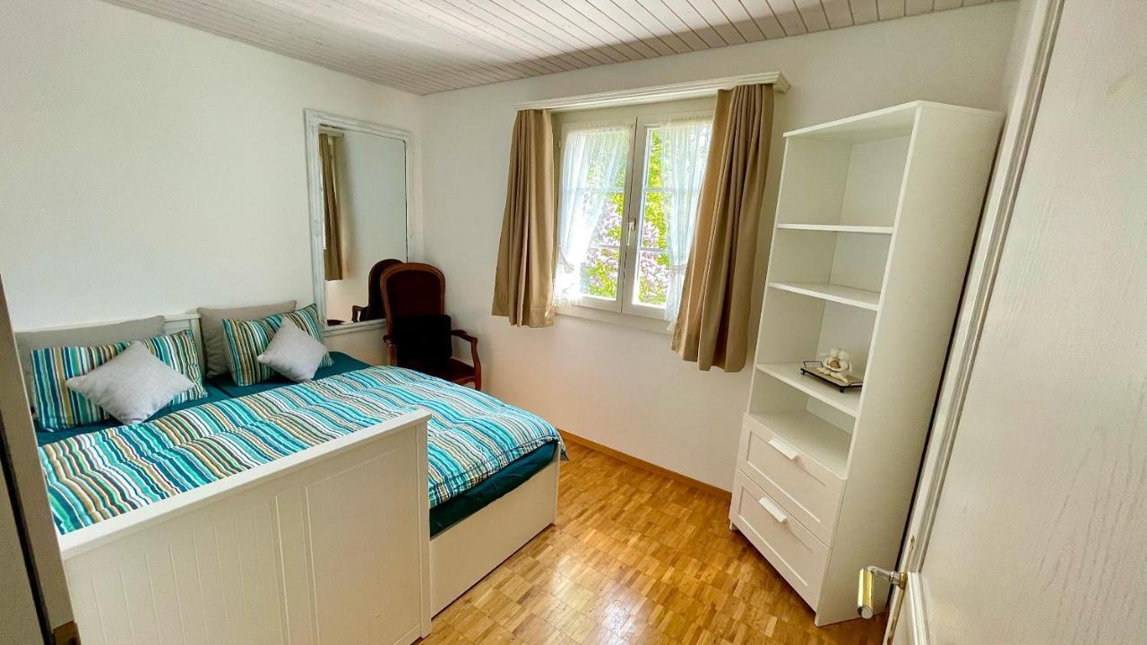 The Swiss Paradise 2 Apartment With Garden, Whirlpool, And Mountain Panorama Wirzweli Eksteriør billede