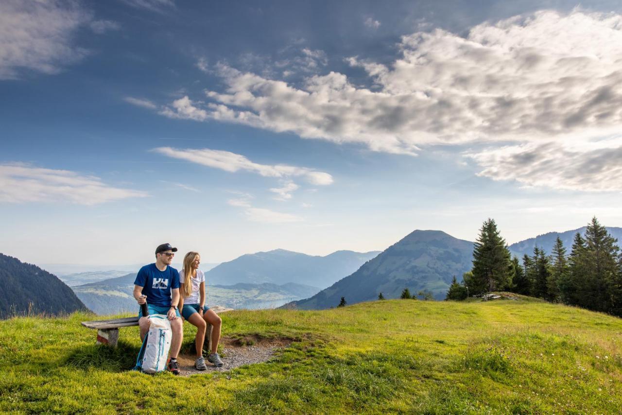 The Swiss Paradise 2 Apartment With Garden, Whirlpool, And Mountain Panorama Wirzweli Eksteriør billede