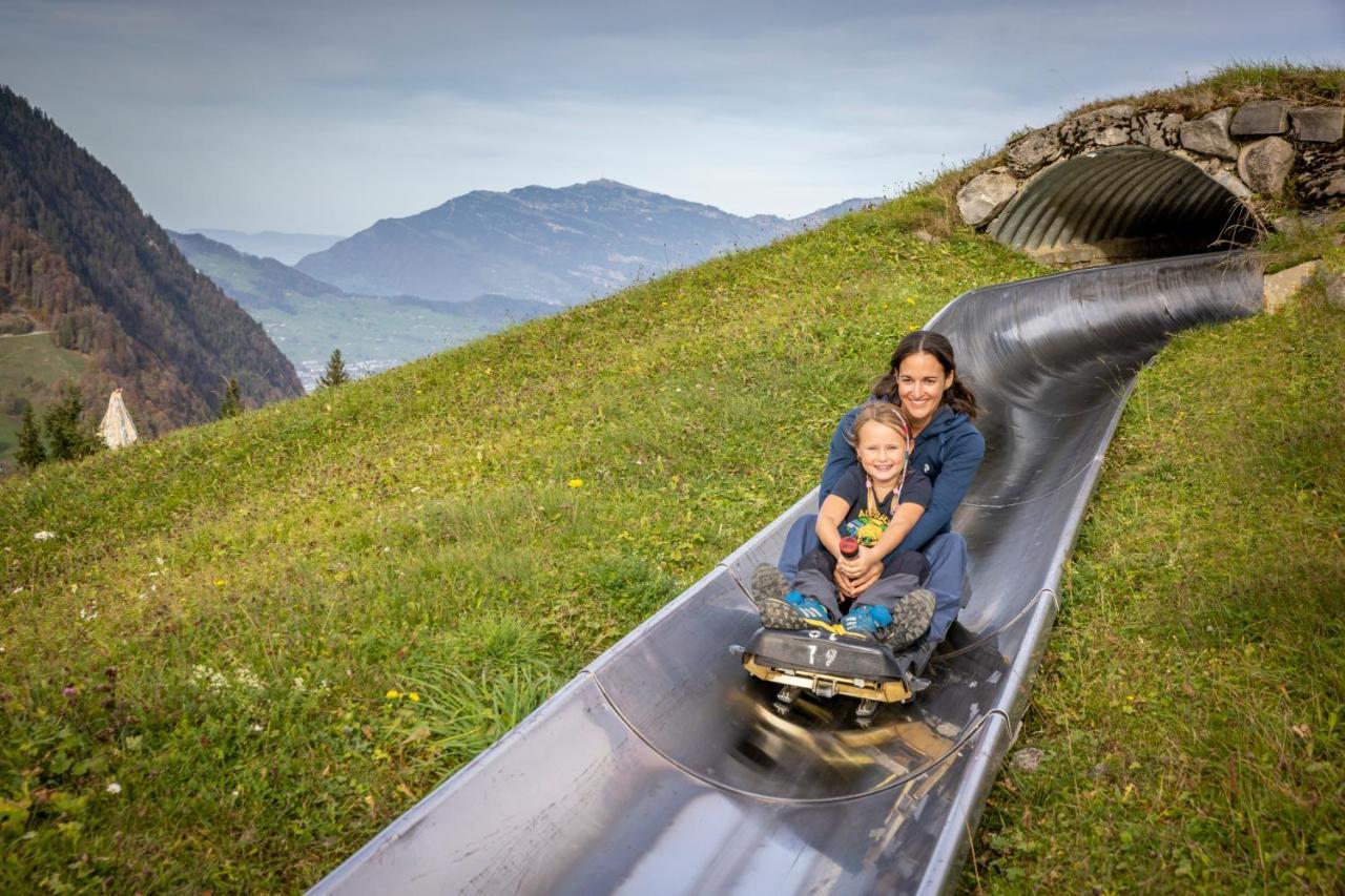 The Swiss Paradise 2 Apartment With Garden, Whirlpool, And Mountain Panorama Wirzweli Eksteriør billede